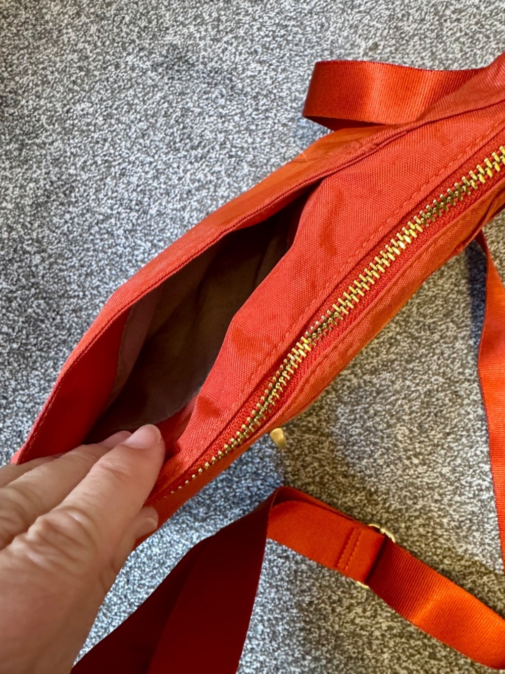 🧡 Baggallini Orange Crossbody Organizer Bag Lightweight Travel Purse - Picture 8 of 14